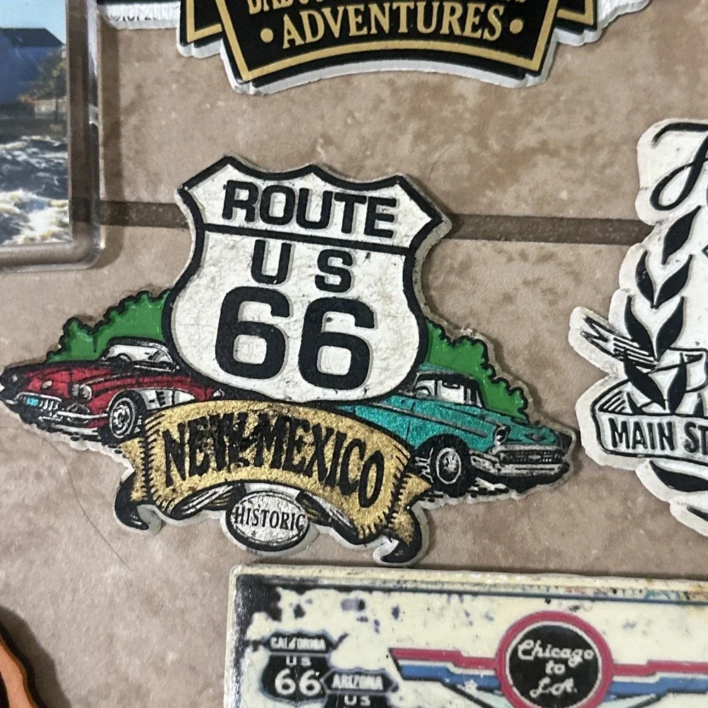 Vintage 80s 90s Fridge Magnet‎ Lot of 22 - Route 66 USA Travel Souvenir Collect
